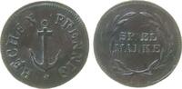 Spielgeld Spielmarke Bronze Anker - Spielmarke, ca, 16 MM, etwas gewellt -