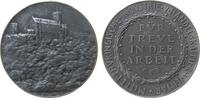 Goetz Medaille Zinn Weimar - Mittelthüringische Industrie und Handelskammer, Für Treue in der Arbeit, Wartburg / Mehrzeiler, v. K. Goetz, ca. 4 -