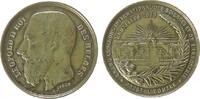 Belgien Medaille Bronze Leopold II. (1865-1909) - auf die internationale Wissenschaft- und Industrieausstellung in Brüssel, Büste nach links / Au -