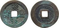 China 2 Cash Br Shen Tsung (1068-85), Sung Dynastie 960-1127, ca. 30 MM, ca. 7.7 Gramm -