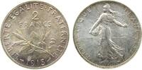 Frankreich 2 Francs Ag Semeuse, Gad. 532 -