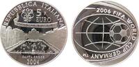 Italien 5 Euro Ag Historisches Fußballspiel, Fußballweltmeisterschaft in Deutschland 2006 -
