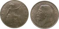 GB Großbritannien ab 1708 1 Penny Br Georg V, Seaby 4051, kleiner Fleck -
