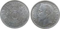 Frankreich 1 Franc Ag Napoleon III, BB (Strasbourg), Gad.463, eine kleine Prüfspur am Rand -