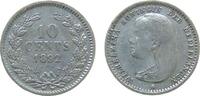 Niederlande 10 Cents Ag Wilhelmina I, Schulman 876 -