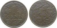 Niederlande 1 Cent Br Wilhelmina I, seltenes Jahr, Schulman 986 -