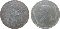 2 1/2 Shilling 1895 Südafrika Ag Paul Kruger, Zuid Afrikaansche Republik, kleine Randfehler fast ss