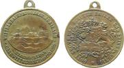 vor 1914 tragbare Medaille Bronze Wittelsbach - 700jähriges Jubiläum, Schloss / Wappen, ca. 24,5 MM -