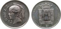 Jetons Jeton Silber Touraine - auf die archäologische Gesellschaft, Société Archéologique, Büste und TVRONOS / Wappen, v. Barre, ca. 28,8 MM, -