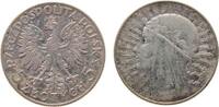 Polen 5 Zlotych Ag Jadwiga, mit Mzz, Parch. 116 -