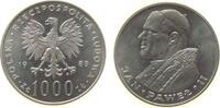 Polen 1000 Zlotych Ag Papst Paul II -