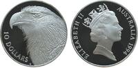 Australien 10 Dollar Ag Elisabeth II, Adler -