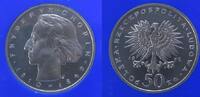 Polen 50 Zlotych Ag Chopin, minimal fleckig -