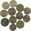 Spielmarke Lot o.J. Spielgeld Messing Münchner Kindel, Pferd etc., ca. 15 und 13 MM, 12 Stück vz