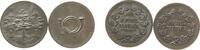 Spielgeld Spielmarke Lot Messing versilbert Posthorn und Bäume, ca. 19 MM, 2 Stück -