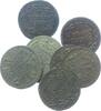 Spielgeld Spielmarke Lot Messing Doppeladler, ca. 21 MM, 8 Stück -