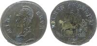 Rechenpfennig Rechenpfennig Messing Lauer - Minerva, Nürnberg, behelmte Büste nach links / Hirsch neben Baum, ca. 21 MM -