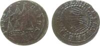 Rechenpfennig Rechenpfennig Messing Gerner I.C. - Plus Ultra, Nürnberg, Dreimaster / Sonne scheint auf 5 Sterne, ca. 18 MM -