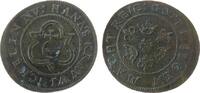 Rechenpfennig Rechenpfennig Kupfer Krauwinckel Hanns, Nürnberg, Reichsapfel / 3 Kronen und 3 Lilien, ca. 20,5 MM -