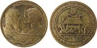 München Medaille Bronze München - auf den 100 Jahrestag des Oktoberfestes, Büsten von Luitpold und Ludwig III + Theresia sich gegenüber / Festzel -