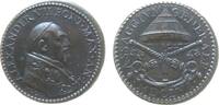 Vatikan Medaille 1656 Bronze Alexander VII (1689-1691), Brustbild nach rechts / gekreuzte Schlüssel und Assaggium Generale, v. G.Mola, AN I, 31,5...