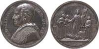 Vatikan Medaille Silber Leo XIII (1878-1903) - auf die Einheit der Kirche, AN XIX, Brustbild nach links / Christus pflanzt Fahne in Globus an afr -