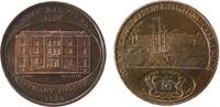 GB Großbritannien ab 1708 1/2 Penny Token Kupfer Dundee - Angusshire (Schottland), Gebäudeansicht in einem ovalen Medaillon / Küstenszene mit Segelschiff - unten Wappen g -