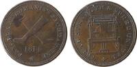 GB Großbritannien ab 1708 1/2 Penny Token Kupfer Robert Romanis Hosiers - London (Middlesex), gekreuzte Strümpfe / Webstuhl, ca. 29,2 MM, Sicherheitsrand -