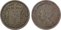 Niederlande 1 Gulden Ag Wilhelmina I, Schulman 817 -