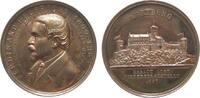 DDR Medaille Bronze Suhl - auf die X. Kreismünzausstellung, Brustbild von Ferdinand Helfricht nach links / Wartburg, v. König, ca. 28,5 MM, m -