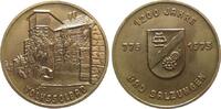 DDR Medaille Bronze Bad Salzungen - auf die 1200-Jahrfeier, Ansicht des Volkssolbad / Wappen, ca. 40,5 MM -