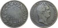 Frankreich 5 Francs Ag Louis Philippe I, W (Lille) -