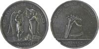 Neujahr Medaille Silber Friedrich August III. (1763-1827) - auf das Neue Jahrhundert, Sachsen, Genius enthüllt die Janusbüste / Ruder an Altar, v -