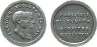 vor 1914 Miniaturmedaille Silber Maximilian I. Joseph (1806-1825) - auf den Besuch in Wien, Bayern, Büsten des Köigspaares nach rechts / Mehrzeiler, ca. 1 -