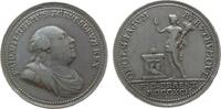 vor 1914 Medaille Silber Friedrich Wilhelm II. (1786-1797) - auf die Huldigung Ansbach-Bayreuths, Brustbild nach rechts / Genius mit erhobener Rec -