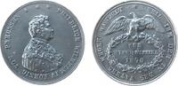 vor 1914 Medaille Zinn Friedrich Wilhelm IV. (1840-1861) - auf die Huldigung, Preussen, Brustbild nach rechts / Adler auf Eichenlaubkranz, Signat -