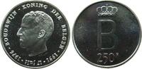 Belgien 250 Francs Ag Boudouin, der Belgen -