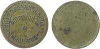 Jeton o.J. Messing Lauscha Obermühle - Schützengesellschaft, Schussmarke, ca. 22,2 MM ss