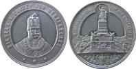 vor 1914 Medaille Zinn Wilhelm I (1797-1888), auf das Niederwalddenkmal, Brandenburg-Preußen, Brustbild Wilhelm I / Denkmal, v. J.R.- W.M., mattie -