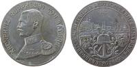 vor 1914 Medaille Bronze versilbert Rupprecht Kronprinz von Bayern - Erinnerungstag der Armee und Marine, Nürnberg, Brustbild nach links / Stadtan -