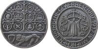 München Medaille Bronze München - auf die bayrische Gewerbeschau in München, Münchner Kindl / Löwe unter Zunftwappen, Otto (1886-1913), v. M. Olo -