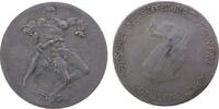 Weimarer Republik 100 Millionen Mark 1923 Messing versilbert Deutsches Volksopfer Ruhr und Rhein, v. Goetz Karl, ca. 33 MM vz