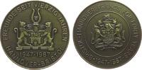 Städte Medaille Bronze Hannover und Bristol - auf die 40jährige Freundschaft, beiderseits Umschrift und Wappen, ca. 60 MM -