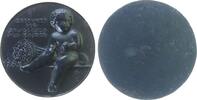 Medicina in nummis Medaille Eisenguß Geburtshilfe - Gedenket der Säuglinge und Kinder, Kleinkind vor Füllhorn, einseitig, ca. 61,5 MM -