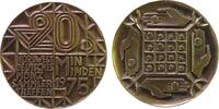 Städte Medaille Bronze Minden - auf das 20. Nordwestdeutsche Münzsammlertreffen, Schrift / vier Hände um ein Rechenbrett, ca. 60 MM -