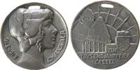 Städte Medaille Bronzeguß versilbert Cassel (Kassel) - auf die 1000-Jahrfeier, Büste der Stadtgöttin Chassala nach rechts / Rathaus und Wappen v -
