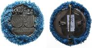 Städte Abzeichen Bronze versilbert Leipzig - auf den Bayern-Verein, Luitpold (1886-1912) Prinzregent, Doppelwappen über Schrift, einseitig mit bl -