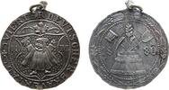München tragbare Medaille Bronze versilbert München - auf den Vierten Deutschen Brauertag, Bayern, Brauereigeräte und Faß / Mönch mit Buch im Wappen, ca. -