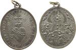 München tragbare Medaille Messing versilbert München - auf die Erzbruderschaft der Ewigen Anbetung, ca. 28 x 36 MM -