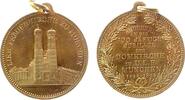 München tragbare Medaille Bronze München - auf den 400. Jahrestag der Frauenkirche, Kirchenansicht / Schrift, v. Lauer, ca. 30,5 MM -